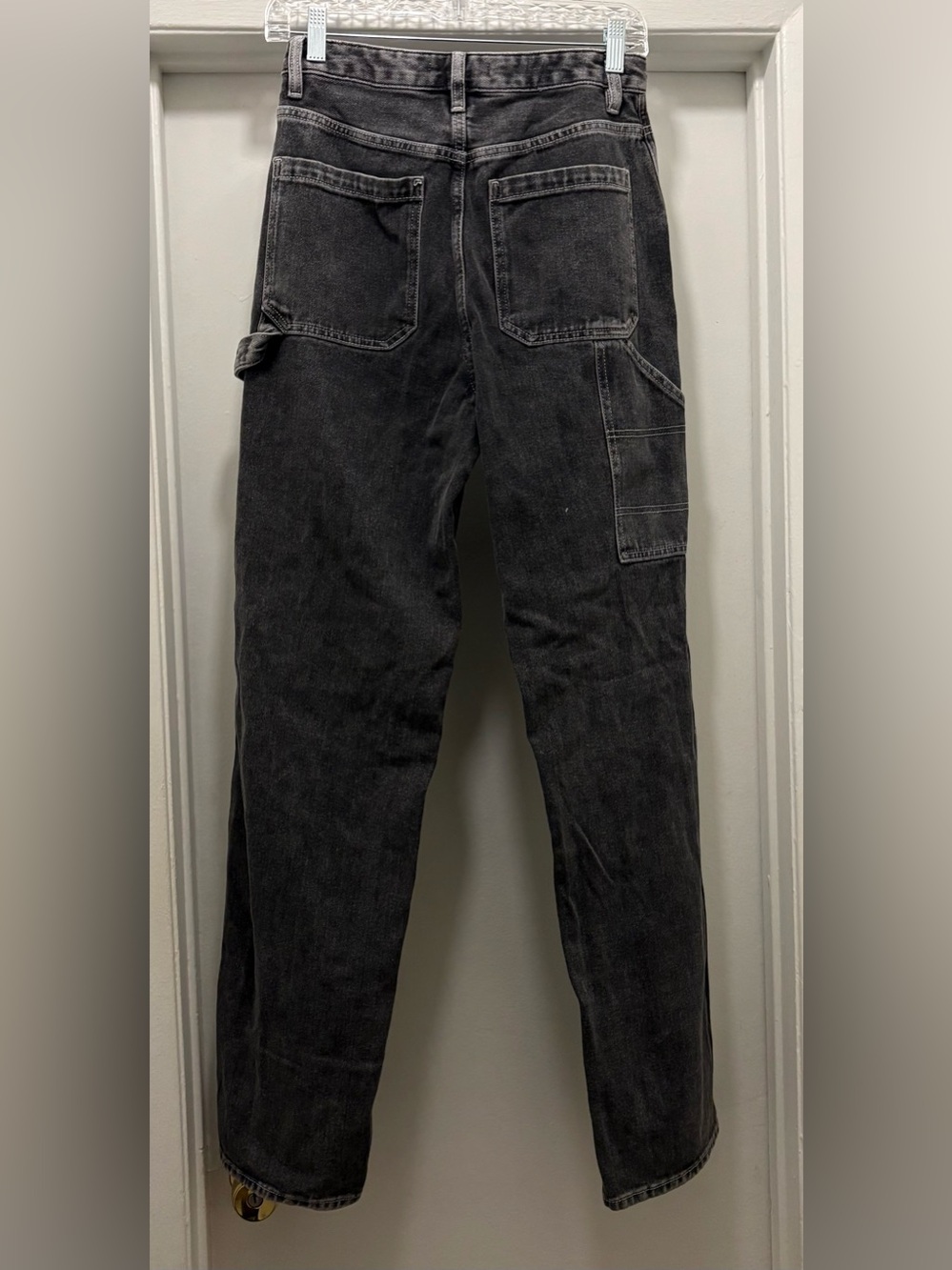 PacSun 90's BF Carpenter High Rise Black Denim Jeans Women’s Size 27 Grunge, - Picture 5 of 13